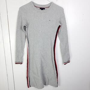 Tommy Hilfiger Dress WOmens XS Honeycomb Knit Classic Preppy Tennis Dress